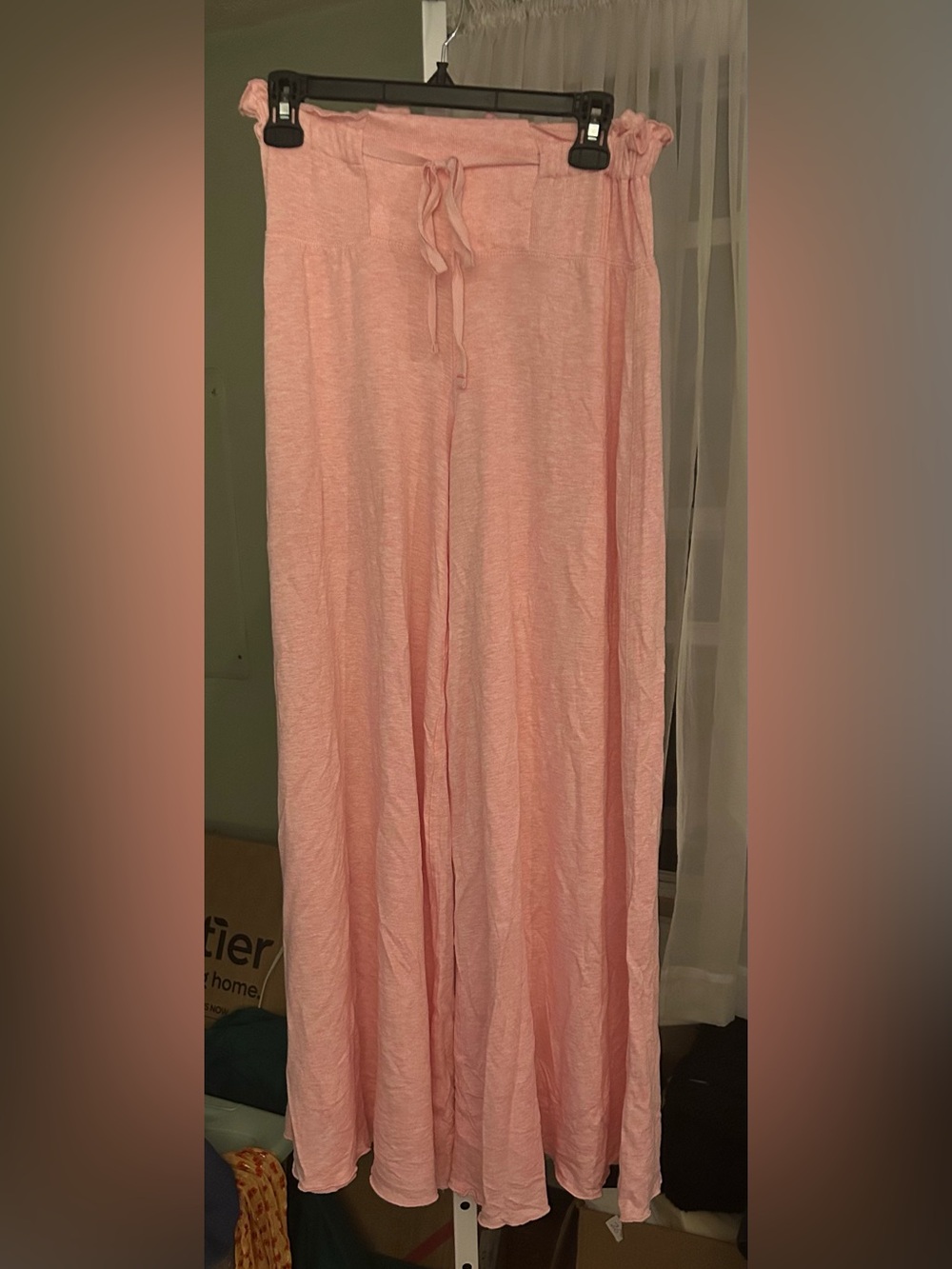 Free People Wide Leg Lounge Pants in Pink